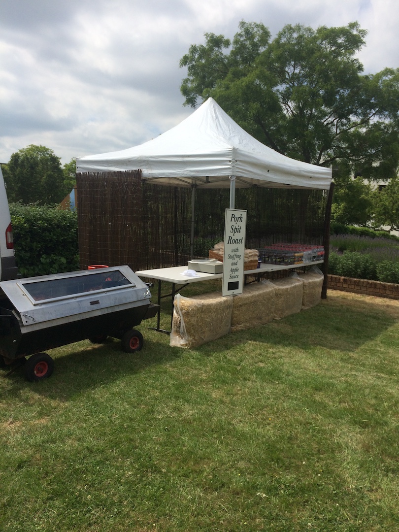 Hogroast ready for wedding guests.JPG